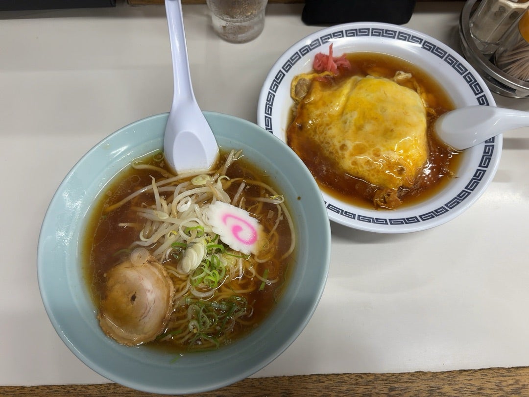 【いにしえ系-中華】天津飯セット@札幌亭　高蔵寺店　愛知県春日井市